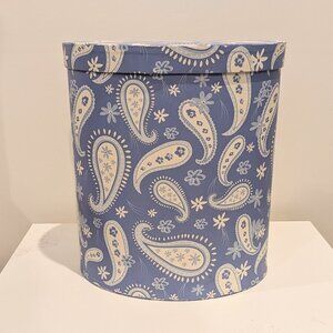 Tall oval shape box for storage or gifts.